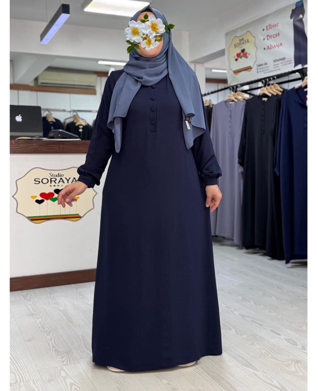 DÜĞMELİ GİYÇIK ELBİSE